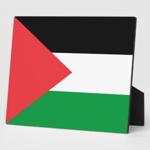 Photo Plaque avec drapeau de la Palestine