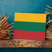 Photo Plaque avec drapeau de Lituanie (Côté)