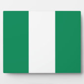 Photo Plaque avec drapeau du Nigeria (Devant)