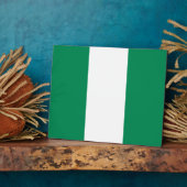 Photo Plaque avec drapeau du Nigeria (Côté)