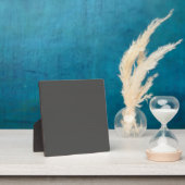 Photo Plaque avec fond gris charbon foncé (Insitu)