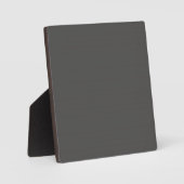 Photo Plaque avec fond gris charbon foncé (Recto)
