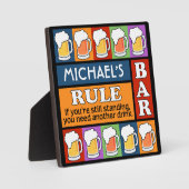 Photo Plaque BEER Bar Pop Art CUSTOM (Recto)