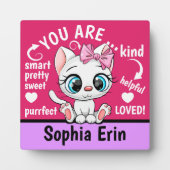 Photo Plaque cadeau Customisée Cute Kitten (Devant)
