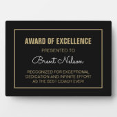 Photo Plaque cadeau de l'entraîneur (Devant)