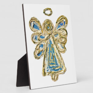 Photo Plaque cadeau de peintures d'art de l'ange bleu ga
