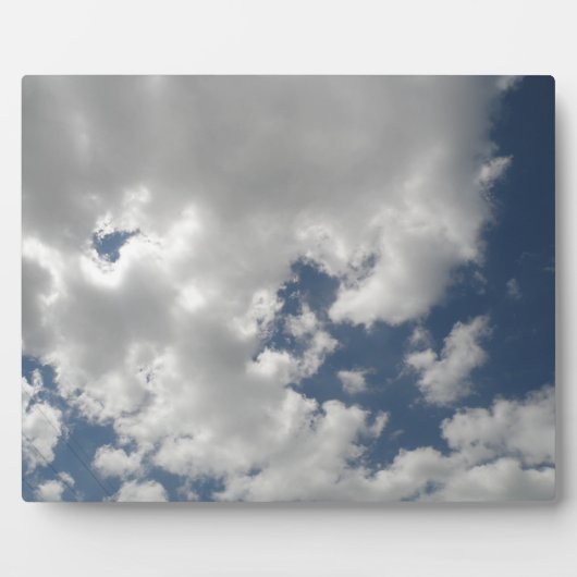 Photo Plaque ciel nuageux (Devant)