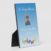 Photo Plaque commémorative avec papillons (Côté)