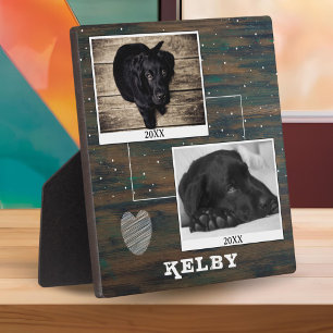 Photo Plaque commémorative de chien de compagnie en bois