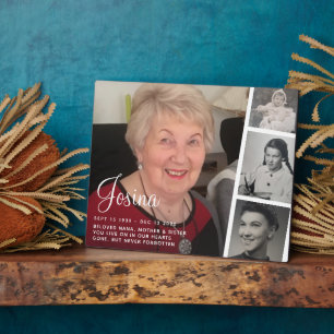 Photo Plaque commémorative de quatre photographies