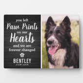 Photo Plaque commémorative en bois noir rustique pour an (Devant)