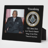 Photo Plaque commémorative Mason aimé, regretté et chéri (Côté)