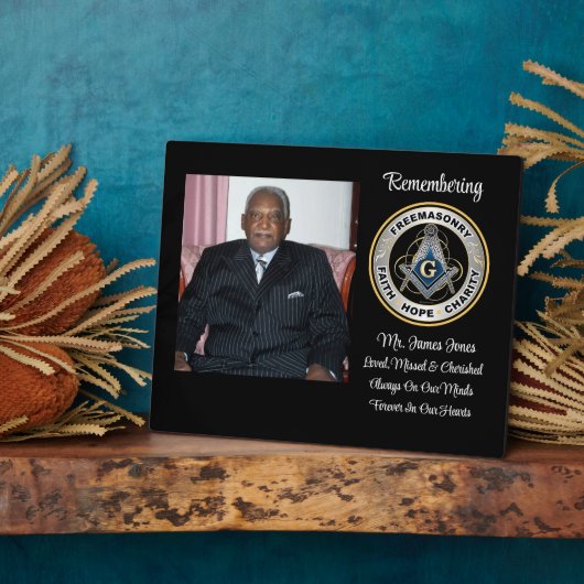 Photo Plaque commémorative Mason aimé, regretté et chéri (Côté)