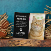 Photo Plaque commémorative moderne pour animaux de compa (Côté)