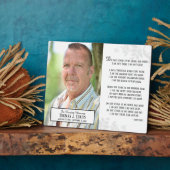 Photo Plaque commémorative Ne reste pas près de ma tombe (Côté)