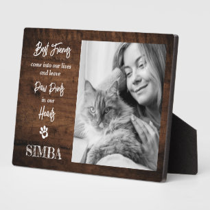 Photo Plaque commémorative personnalisée pour chat