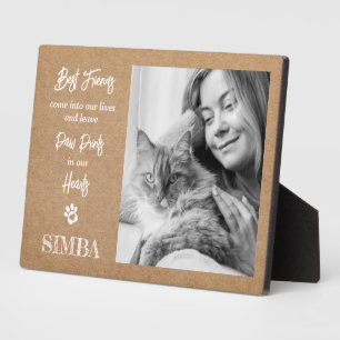 Photo Plaque commémorative personnalisée pour chat