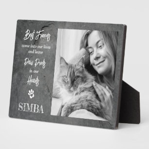 Photo Plaque commémorative personnalisée pour chat avec