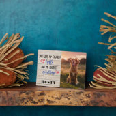 Photo Plaque commémorative pour animal de compagnie préf (Côté)