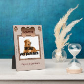 Photo Plaque commémorative pour chien Tons bruns (Côté)