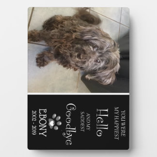 Photo Plaque d'adieu triste (Singulaire)