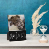 Photo Plaque d'adieu triste (Singulaire) (Côté)