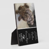 Photo Plaque d'adieu triste (Singulaire) (Côté)