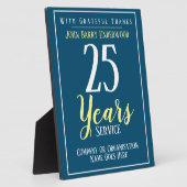 Photo Plaque d'allocation pour service long (Côté)