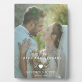 Photo Plaque d'Anniversaire moderne avec socle d'Eau (Devant)