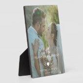 Photo Plaque d'Anniversaire moderne avec socle d'Eau (Côté)