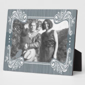 Photo Plaque d'art aux oiseaux gris (Côté)