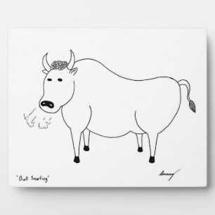 Photo Plaque d'art populaire Bull