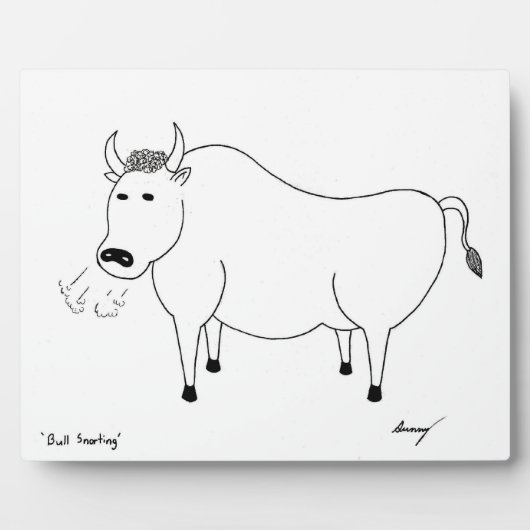 Photo Plaque d'art populaire Bull (Devant)