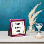 Photo Plaque d'art violet au ruban (Insitu)