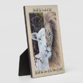 Photo Plaque de bureau Lion et Lamb (Côté)