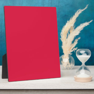 Photo Plaque de bureau personnalisée rouge cramoisi avec