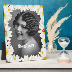Photo Plaque de cadre d'art Daisy et Lady Bug