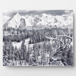 Photo Plaque de cerfs