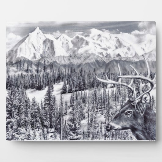Photo Plaque de cerfs (Devant)