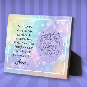 Photo Plaque de chevet de prière pour enfants basée sur