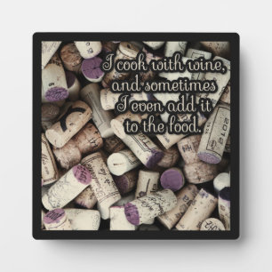 Photo Plaque de citation de Wine Corks