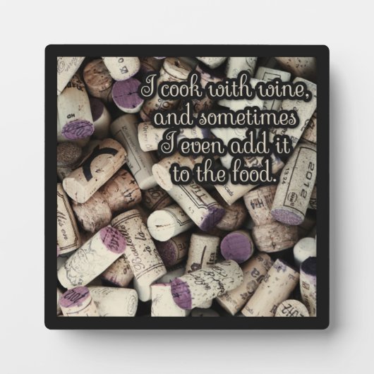Photo Plaque de citation de Wine Corks (Devant)