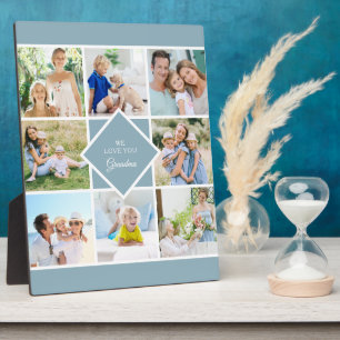 Photo Plaque de collage de 8 photos Mamie, nous t'aimons