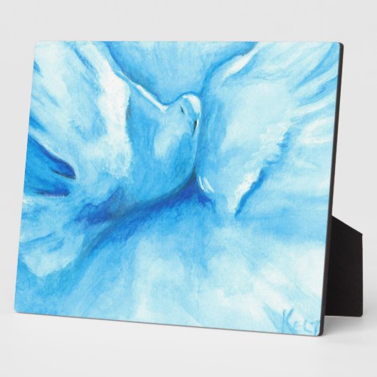 Photo Plaque de Colombe Turquoise (Côté)