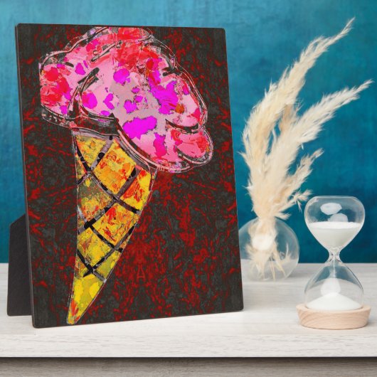 Photo Plaque de cône de glace (Côté)