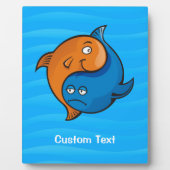 Photo Plaque de dessin de poisson Yin Yang (Devant)
