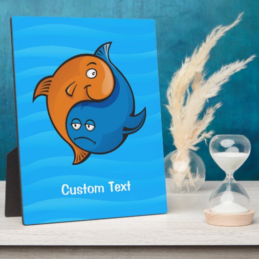 Photo Plaque de dessin de poisson Yin Yang (Côté)