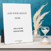 Photo Plaque de dessus de table de 8 x 10 po avec impres (Côté)