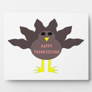Photo Plaque de dinde plumée de Thanksgiving