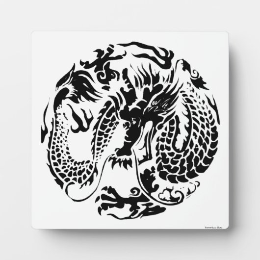Photo Plaque de dragon noir (Devant)